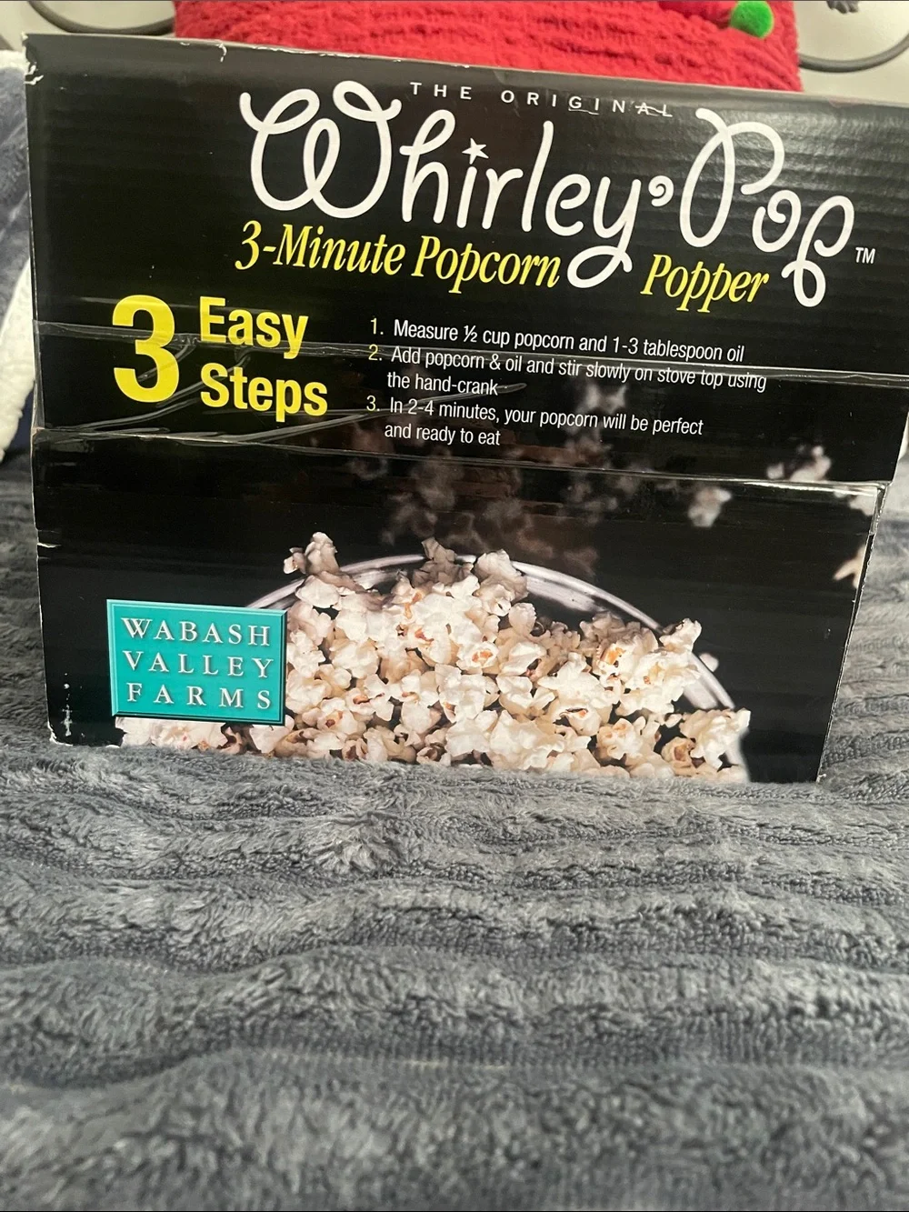 3-Minute Popcorn Popper in Silver and Brown - Picture 3 of 9